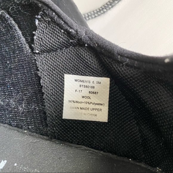 Sperry, Black/White 7 SEAS Sport Wool Boat Shoe, Size 8.5 - Picture 9 of 9